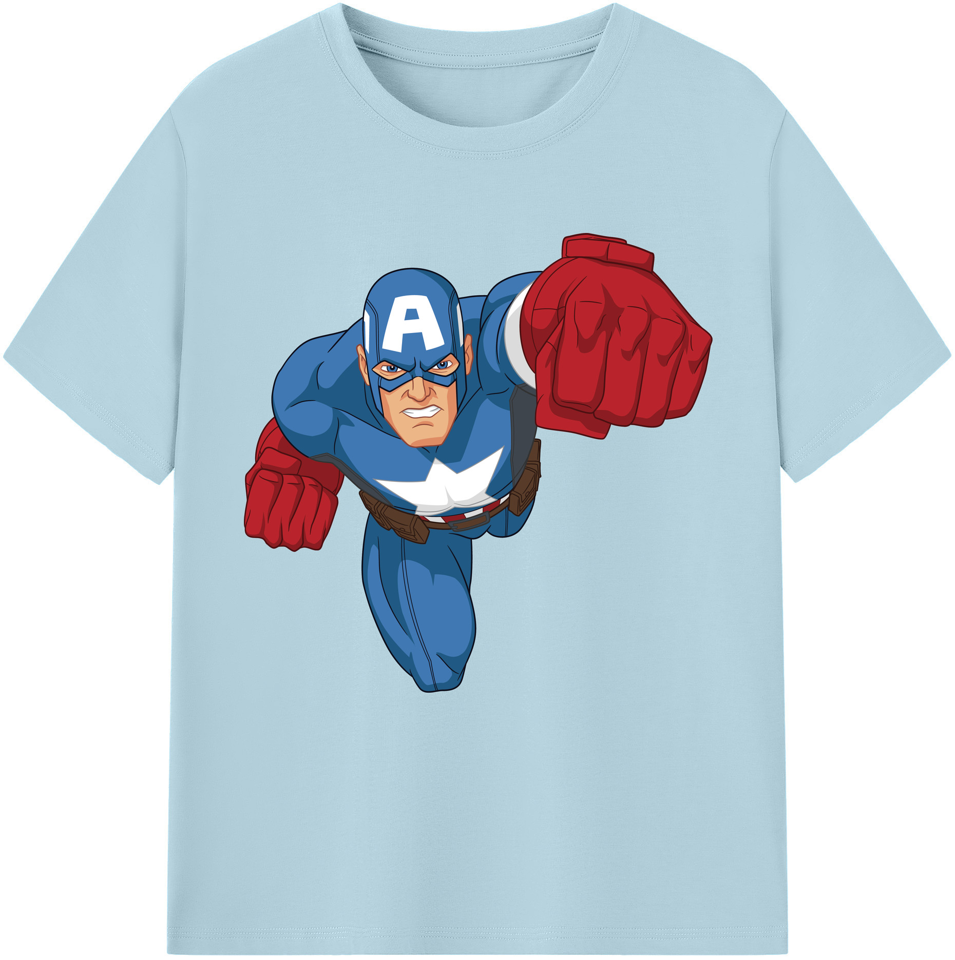 （画像用） アベンジャーズ The Avengers 綿100％半袖Tシャツ（フロントプリント）